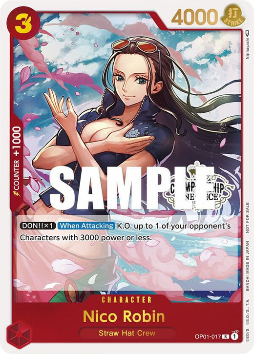 Nico Robin (Store Championship 2023 Participation Pack Vol.1) OP01-017 PR Foil