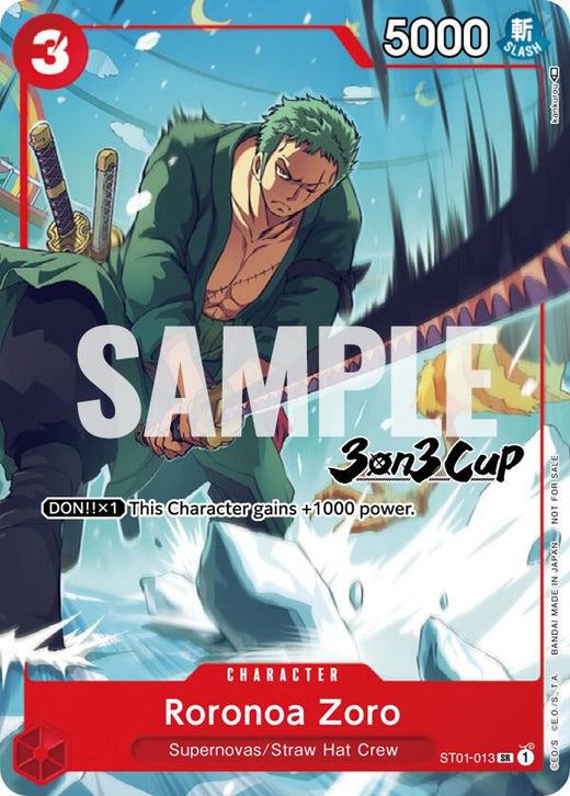 Roronoa Zoro (3-on-3 Cup) [Participant] ST01-013 SR