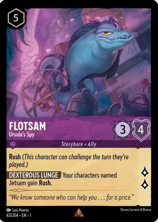 Flotsam - Ursula's Spy 43/204 Rare