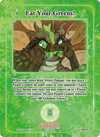 Eat Your Greens! (Holo) | Afelium Unleashed [1st Edition] | Holo | Unspecified | #AU-088-H
