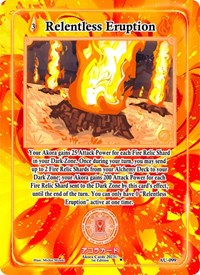 Relentless Eruption | Afelium Unleashed [1st Edition] | Uncommon | Unspecified | #AU-099