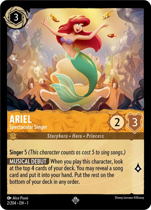 Ariel - Spectacular Singer 2/204 Super Rare