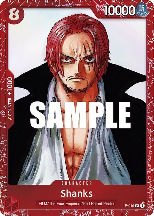 Shanks (Premium Card Collection -ONE PIECE FILM RED Edition-) P-016 PR Foil