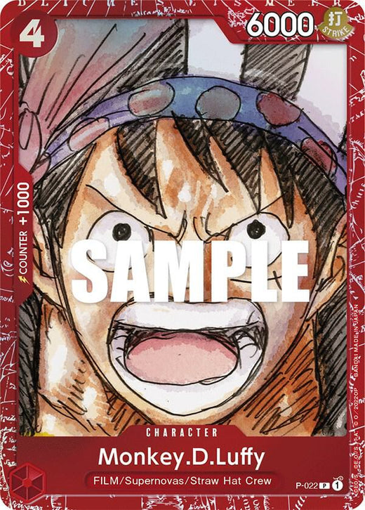 Monkey.D.Luffy (Premium Card Collection -ONE PIECE FILM RED Edition-) P-022 PR Foil