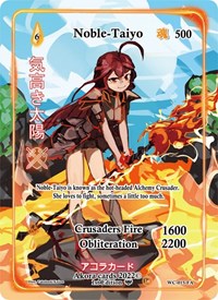 Noble-Taiyo (Full Art) | Warped Crusaders [1st Edition] | Full Art | Holofoil | #WC-015-FA