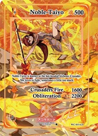 Noble-Taiyo (Extended Art) (Serial Numbered) | Warped Crusaders [1st Edition] | Extended Art | Holofoil | #WC-015-EX