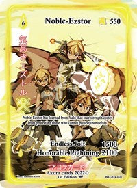 Noble-Ezstor (Generational Rare) | Warped Crusaders [1st Edition] | Generational Rare | Holofoil | #WC-024-GR