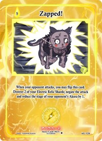 Zapped! | Afelium Unleashed [1st Edition] | Rare | Unspecified | #AU-124