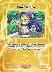 Painful Plea (Holo) | Afelium Unleashed [1st Edition] | Holo | Unspecified | #AU-126-H