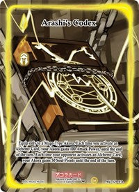 Arashi's Codex (Full Art) | Afelium Unleashed [1st Edition] | Full Art | Unspecified | #AU-129-FA
