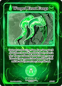 Warped Frost Fangs | Afelium Unleashed [1st Edition] | Uncommon | Unspecified | #AU-138