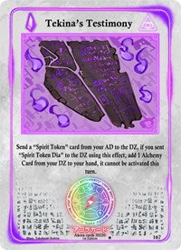 Tekina's Testimony | Spellbound Wings [1st Edition] | Uncommon | Normal | #167