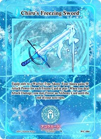 Chiru's Freezing Sword | Warped Crusaders [1st Edition] | Uncommon | Holofoil | #WC-086