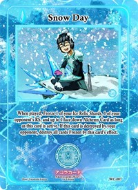 Snow Day | Warped Crusaders [1st Edition] | Common | Unspecified | #WC-087