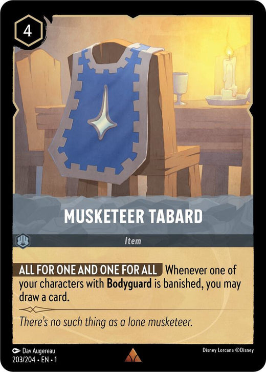 Musketeer Tabard 203/204 Rare