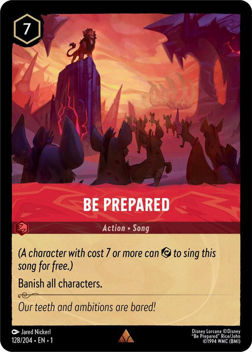 Be Prepared 128/204 Rare