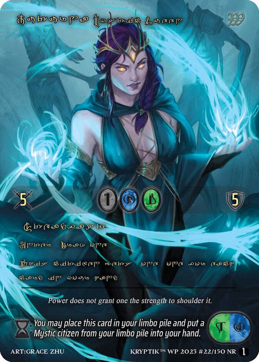 Juturna, Reina Mística (Lenguaje Kriptik Dorado) 22 Rara Noble