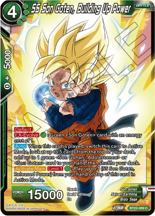 SS Son Goten, Building Up Power BT22-069 Common