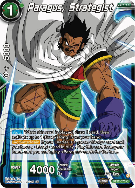 Paragus, Strategist BT22-075 Common