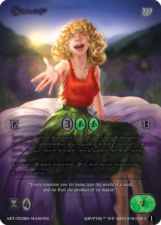 Erryn (lenguaje Kryptik morado) 58 común