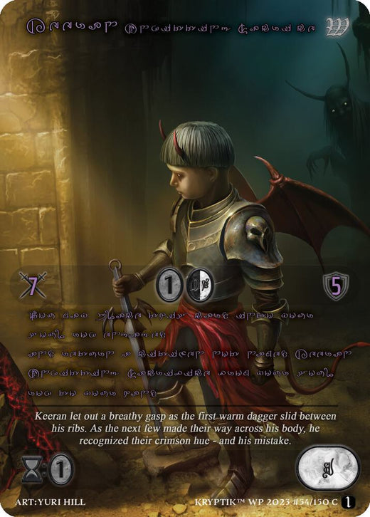Keeran, Sacrificio Involuntario (Lenguaje Kryptik Morado) 54 Comunes