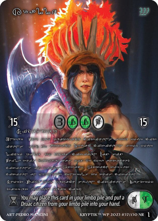 Kralle (lenguaje kryptik plateado) 57 Noble Rara