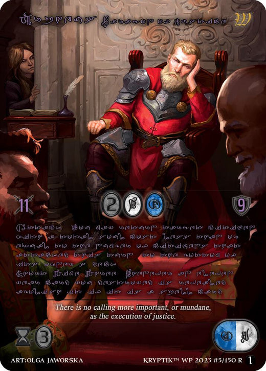 Orfeo, Dechado de Justicia (Lenguaje críptico morado) 5 Raro