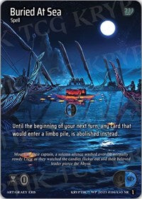 Buried At Sea | Wicked Prophecy [Wave 1] | Noble Rare | Foil | #116