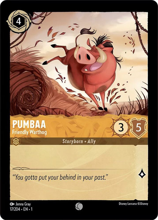 Pumbaa - Friendly Warthog 17/204 Common