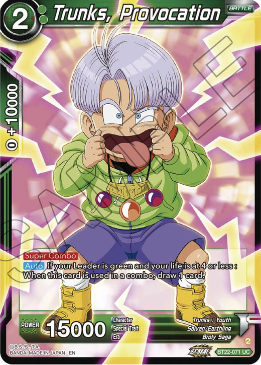 Trunks, Provocation BT22-071 Uncommon