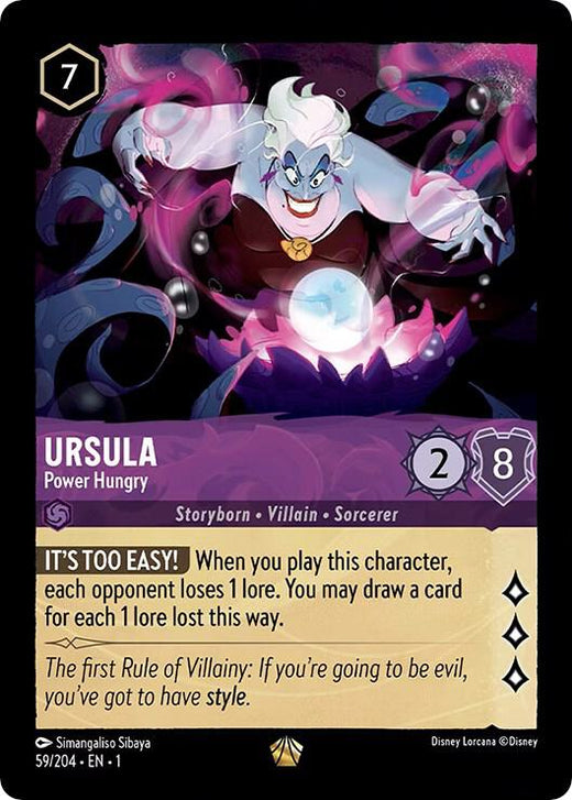 Ursula - Power Hungry 59/204 Legendary