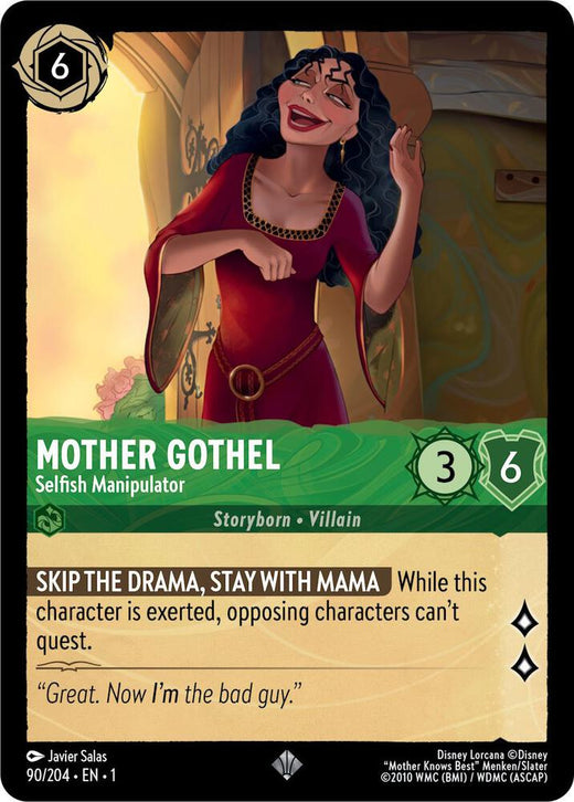 Mother Gothel - Selfish Manipulator 90/204 Super Rare