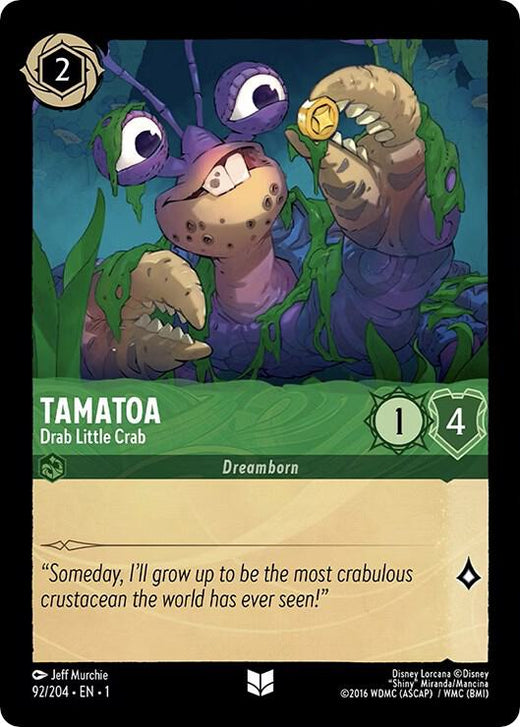 Tamatoa - Drab Little Crab 92/204 Uncommon