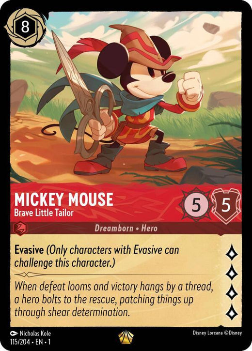 Mickey Mouse - Brave Little Tailor 115/204 Legendary
