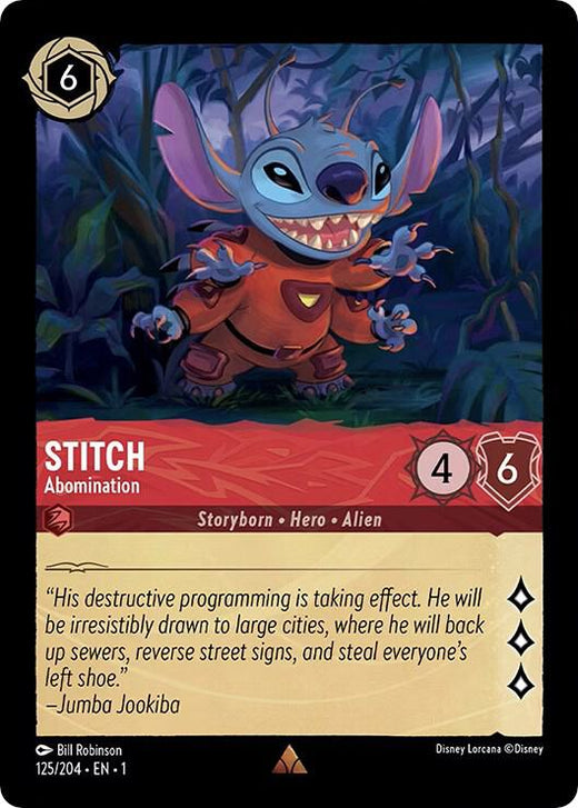 Stitch - Abomination 125/204 Rare