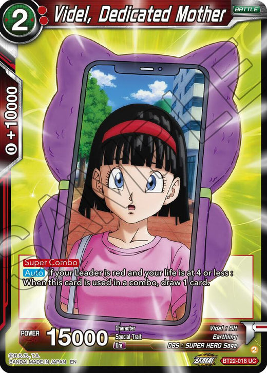 Videl, Dedicated Mother BT22-018 Uncommon