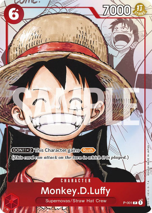 Monkey.D.Luffy (Alternate Art) P-001 PR Foil