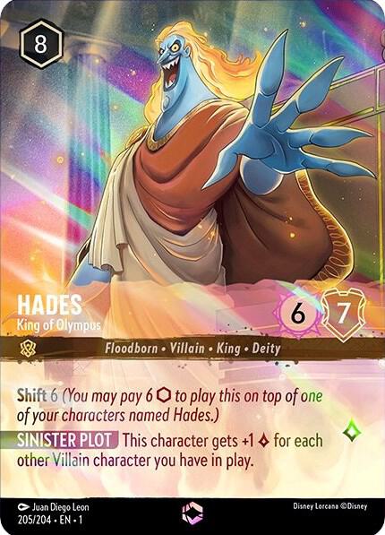 Hades - King of Olympus (Enchanted) 205/204 Enchanted Holofoil