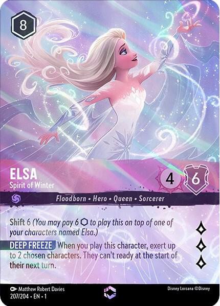 Elsa - Spirit of Winter (Enchanted) 207/204 Enchanted Holofoil