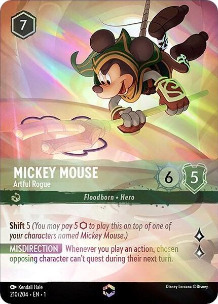 Mickey Mouse - Artful Rogue (Enchanted) 210/204 Enchanted Holofoil
