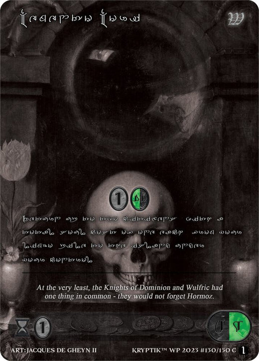 Memento Mori (Lenguaje Kryptik plateado) 130 Común