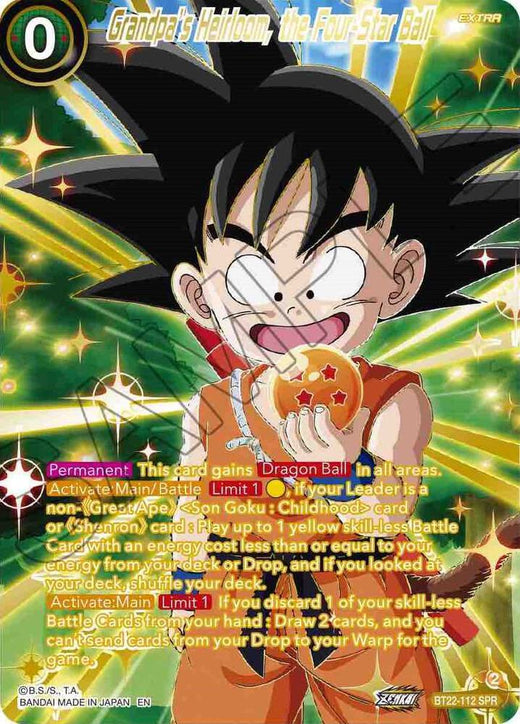 Grandpa's Heirloom, the Four Star Ball (SPR) BT22-112 Special Rare Foil