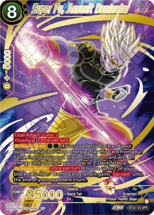 Super Fu, Assault Dominator (SPR) BT22-123 Special Rare Foil