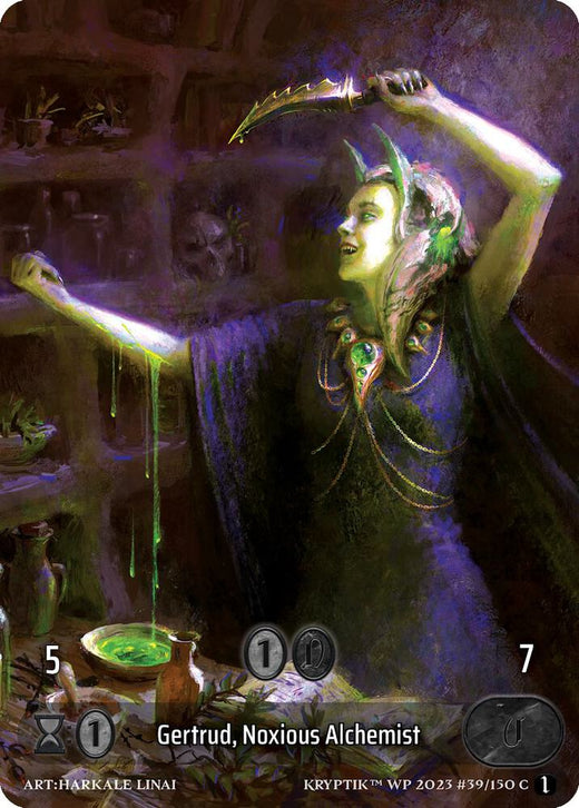 Gertrud, alquimista nociva (Box Topper) (foil de vidrio) 39 Común