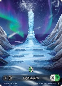 Frigid Requiem (Box Topper) (Glass Foil) | Wicked Prophecy [Wave 1] | Common | Unspecified | #120