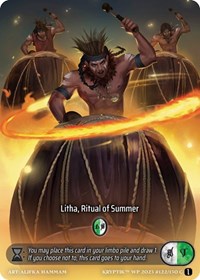 Litha, Ritual of Summer (Box Topper) (Glass Foil) | Wicked Prophecy [Wave 1] | Common | Unspecified | #122