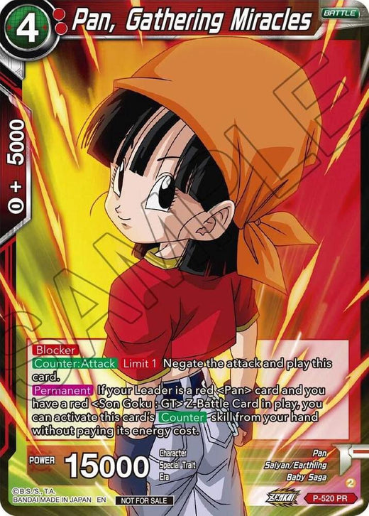 Pan, Gathering Miracles (Zenkai Series Tournament Pack Vol.5) P-520 Promo