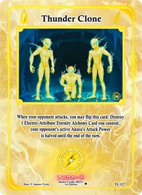 Thunder Clone | Trials of Ikithia [1st Edition] | Rare | Unspecified | #TI-127