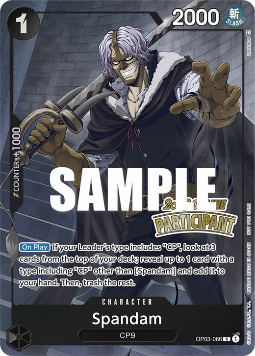 Spandam (Online Regional 2023) [Participant] OP03-086 PR Foil