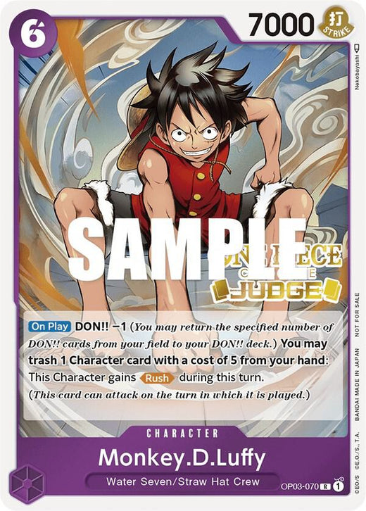 Monkey.D.Luffy (Judge Pack Vol. 2) OP03-070 PR Foil